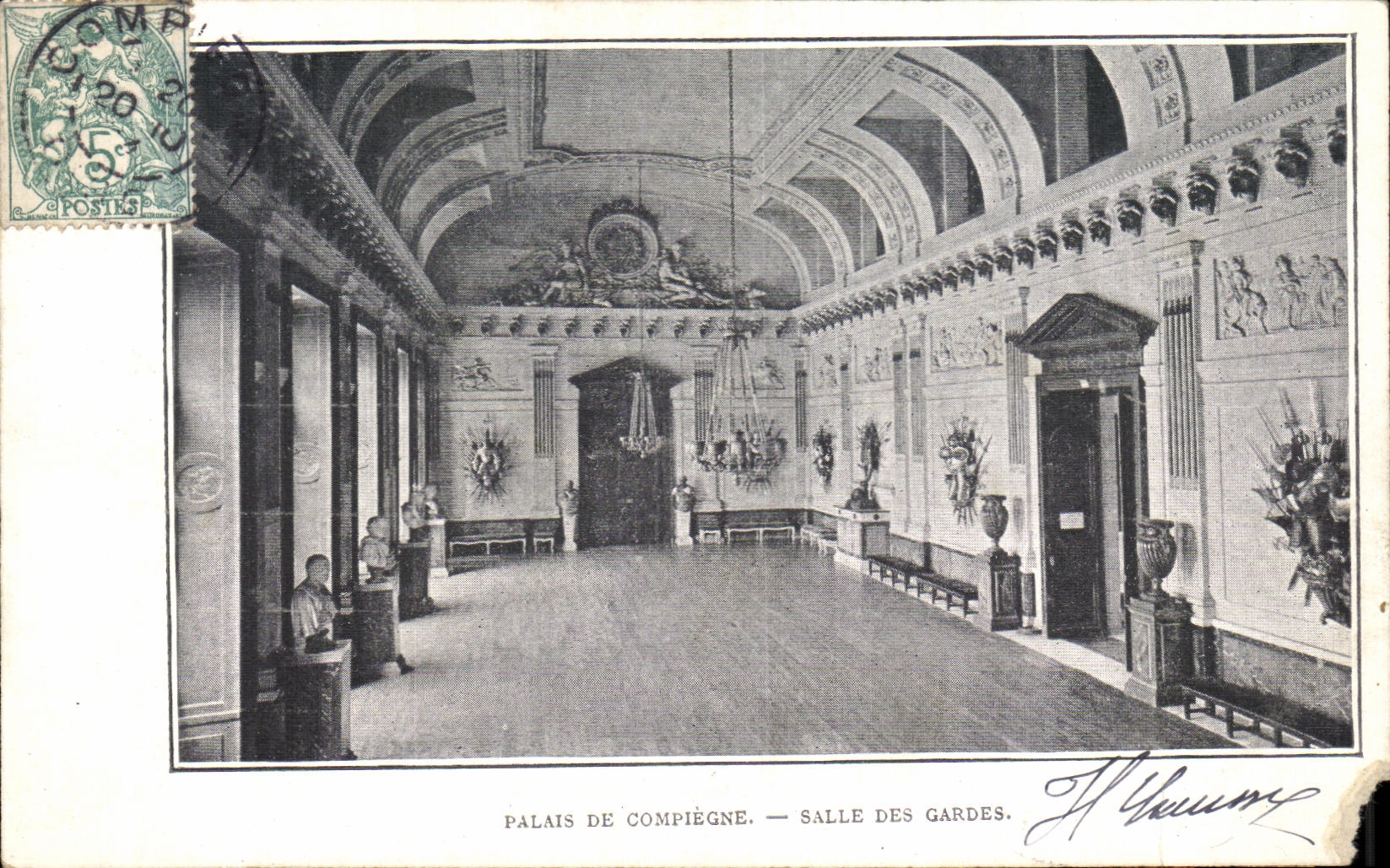 CPA Palais de Compiegne Salle Des Gardes
