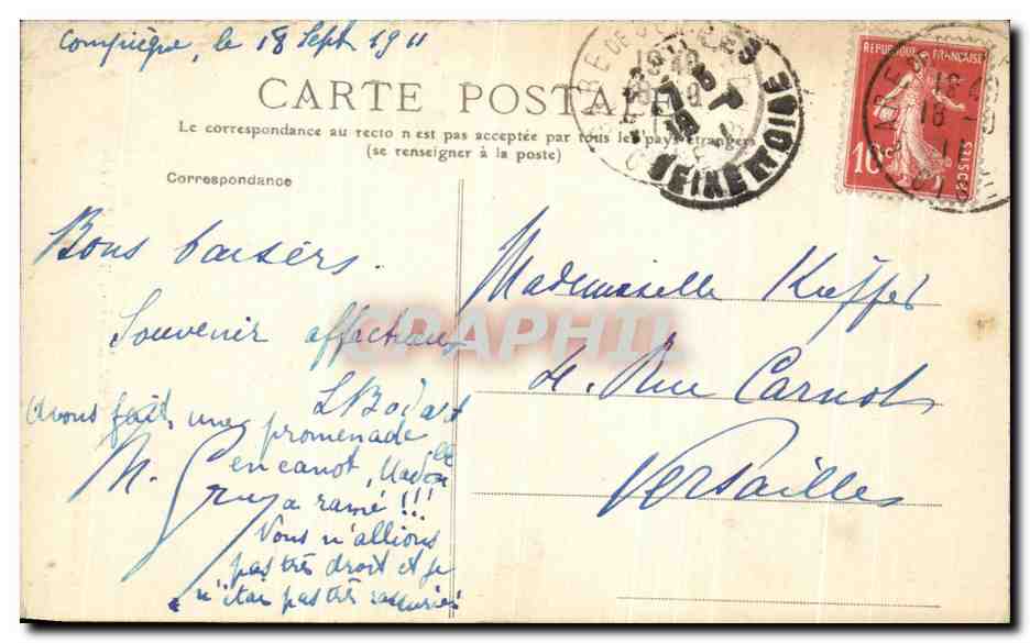 CPA Compiegne L Hotel de Ville — Verso