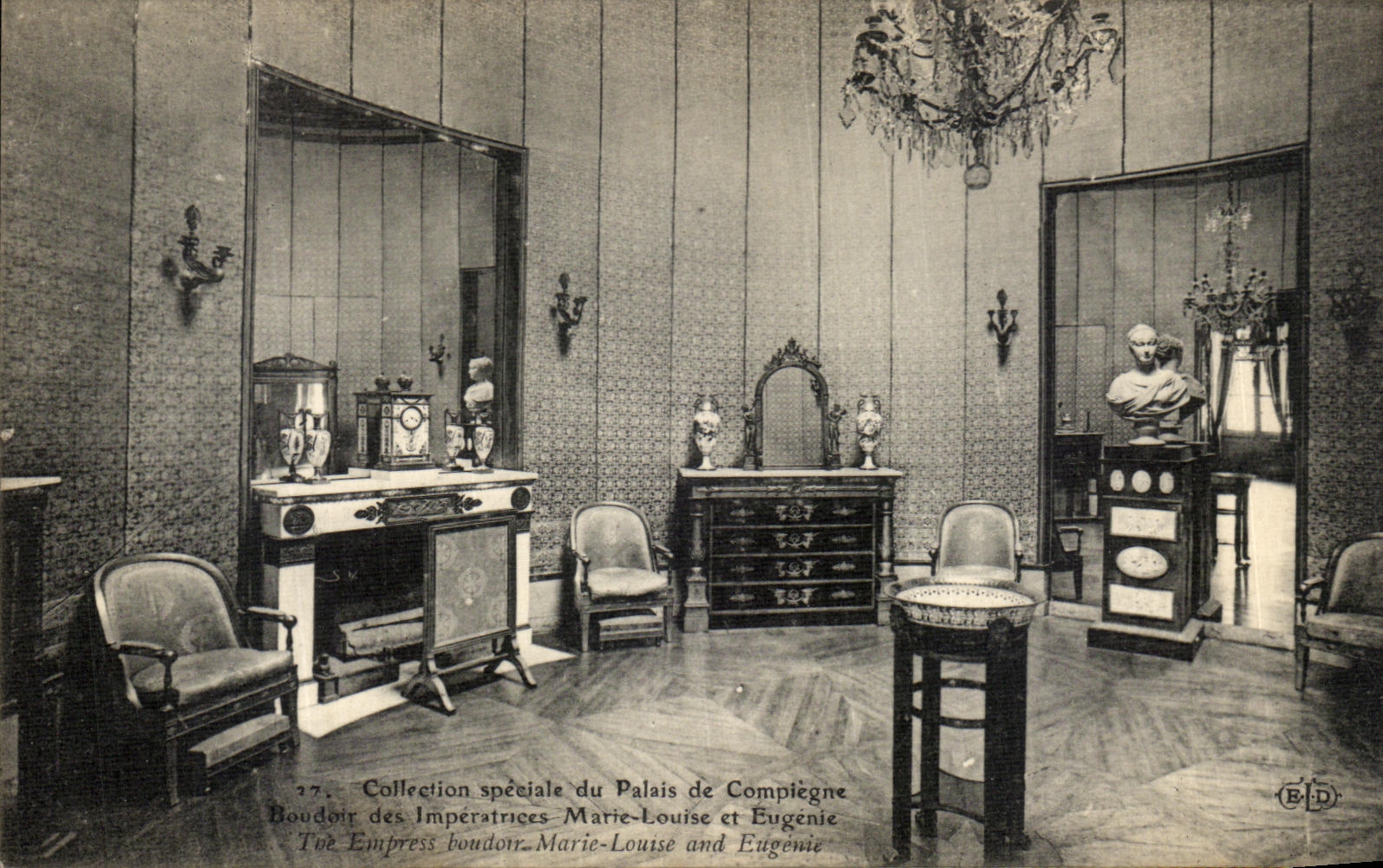 CPA Collection Speciale du Palais de Compiegne Boudoir des Imperatrices Marie Louise et Eugenie