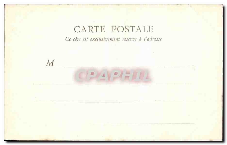 CPA Chateau De Chantilly Salle des Gardes — Rückseite