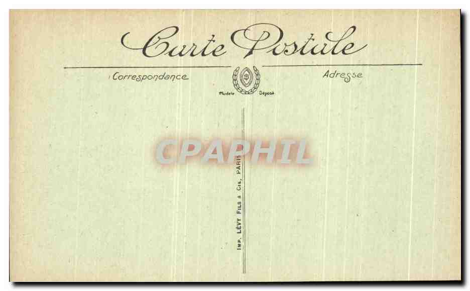 CPA Chateau De Chantilly La Chapelle — Verso