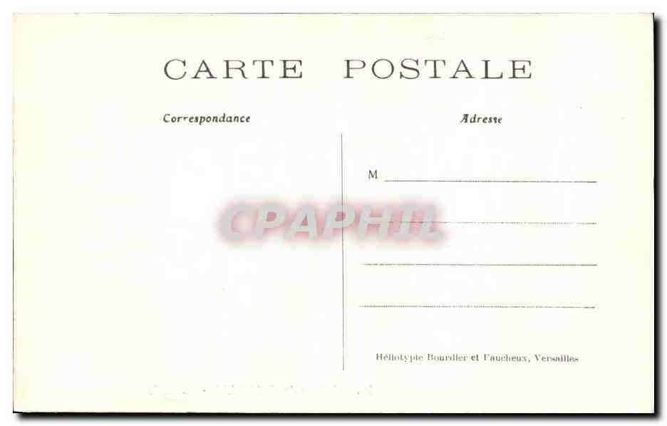 CPA Chateau De Chantilly Vestibule d Honneur — Verso