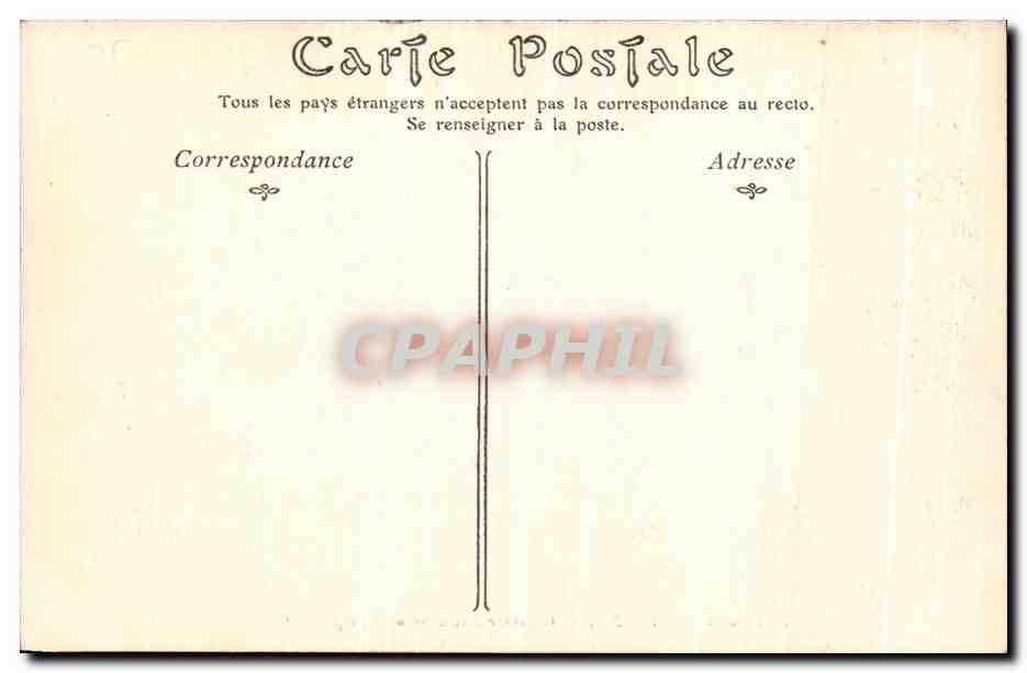 CPA Palais De Compiegne Chambre a Coucher de l Empereur Napoleon 1er — Verso