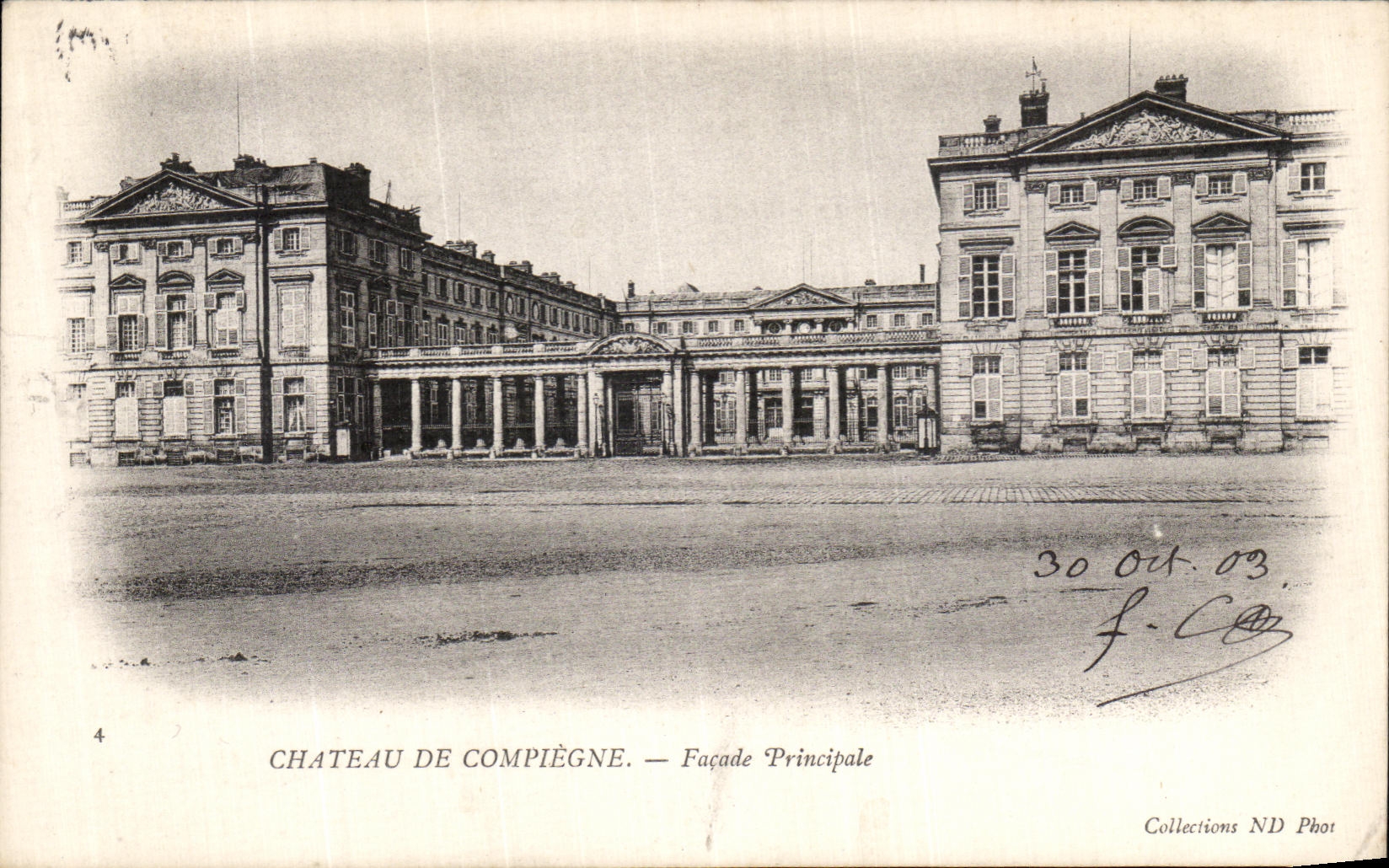 CPA Chateau De Compiegne Facade Principale