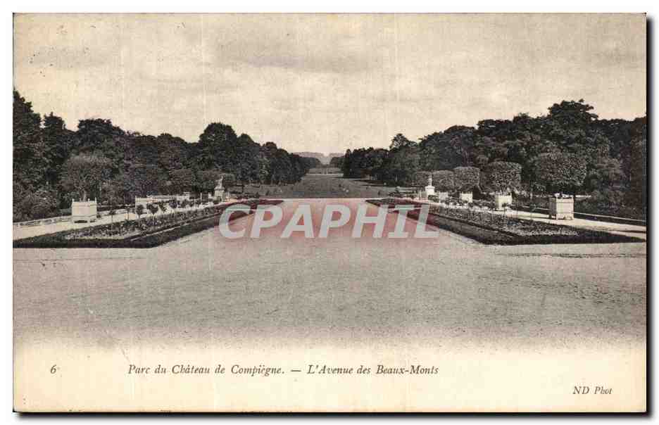 Parc du Château de Compiègne — L'Avenue des Beaux-Monts — ND Phot