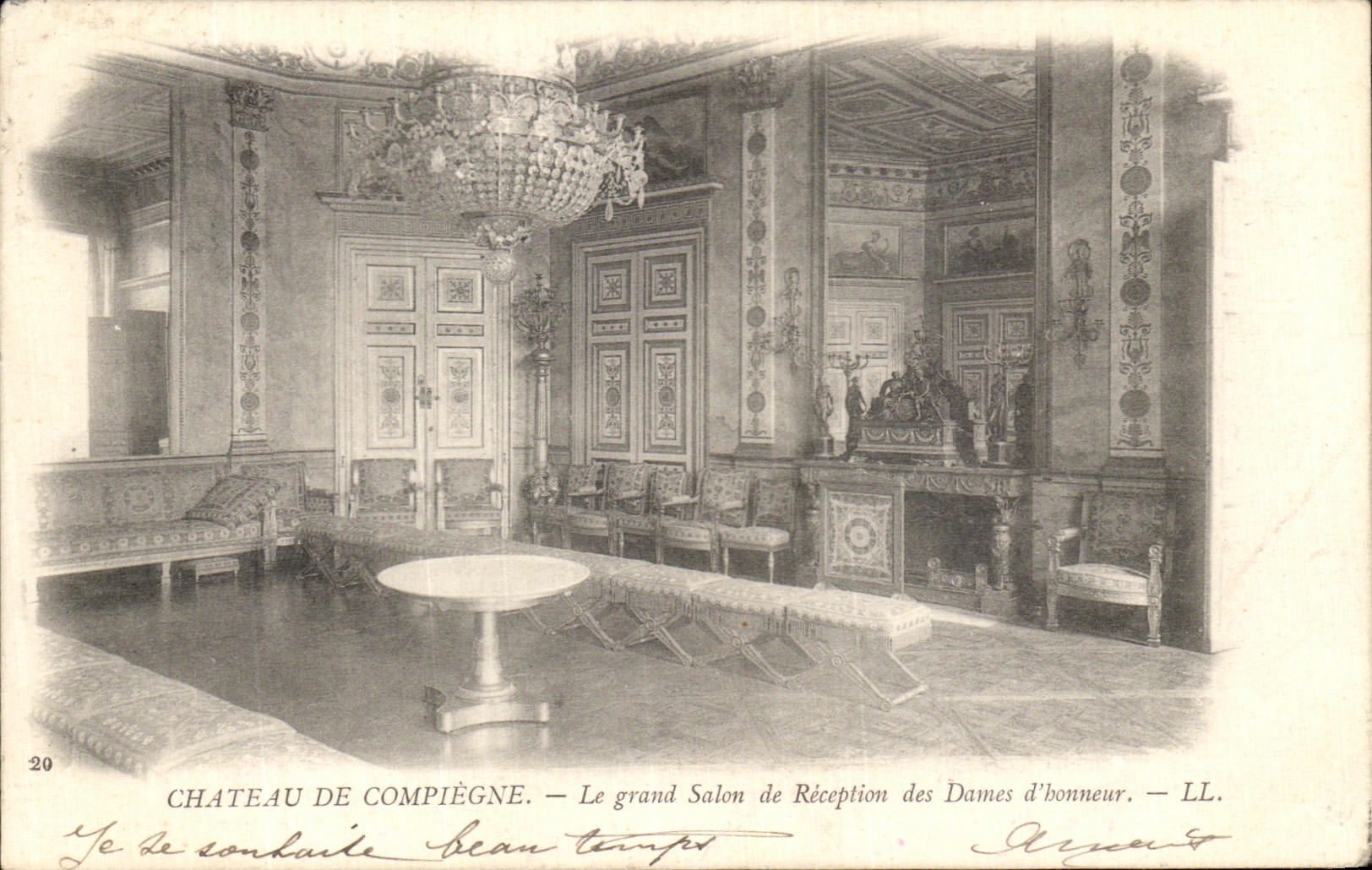 CPA Chateau De Compiegne Le Grand Salon de Reception des Dames d Honneur