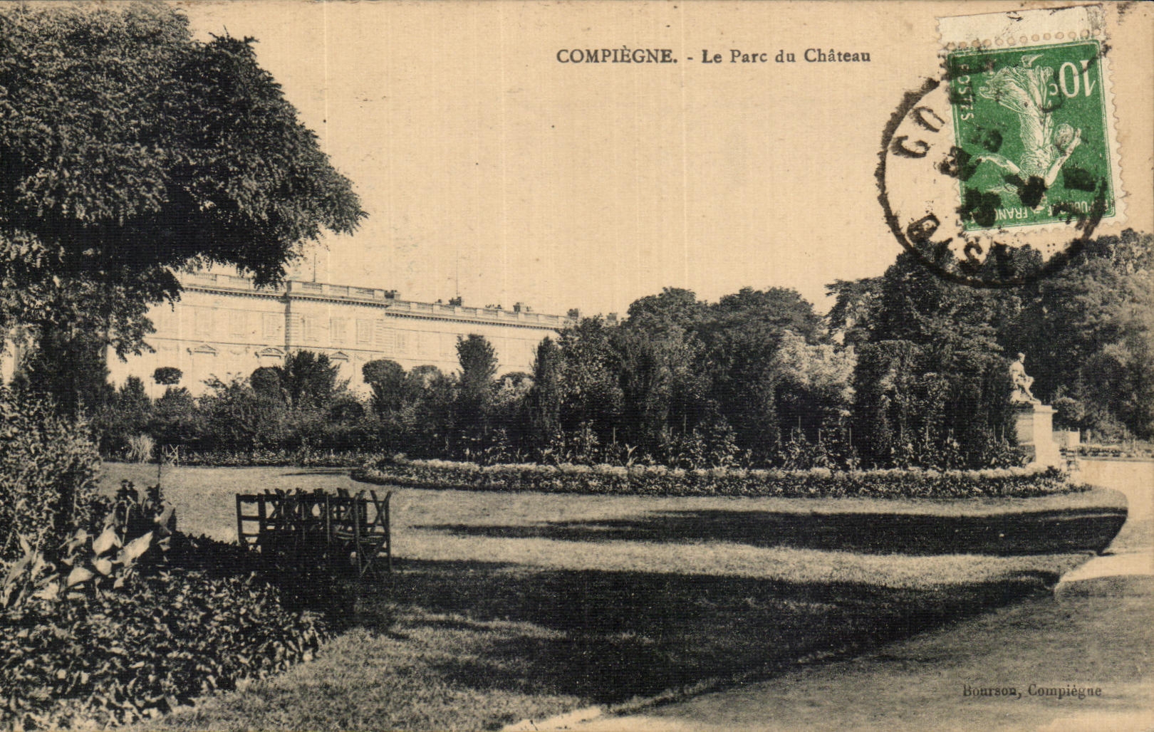 CPA Compiegne Le Parc Du Chateau