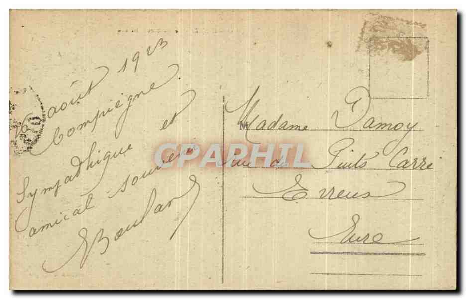 CPA Compiegne Le Parc Du Chateau — Verso