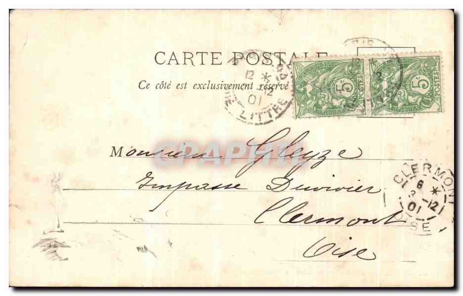CPA Foret De Compiegne Le Gros Hetre de Vieux Moulins — Verso