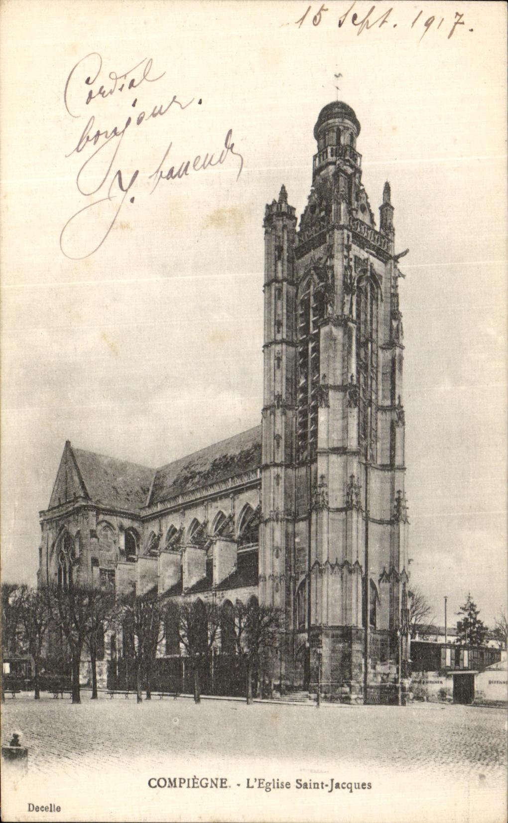 CPA Compiegne L Eglise Saint Jacques