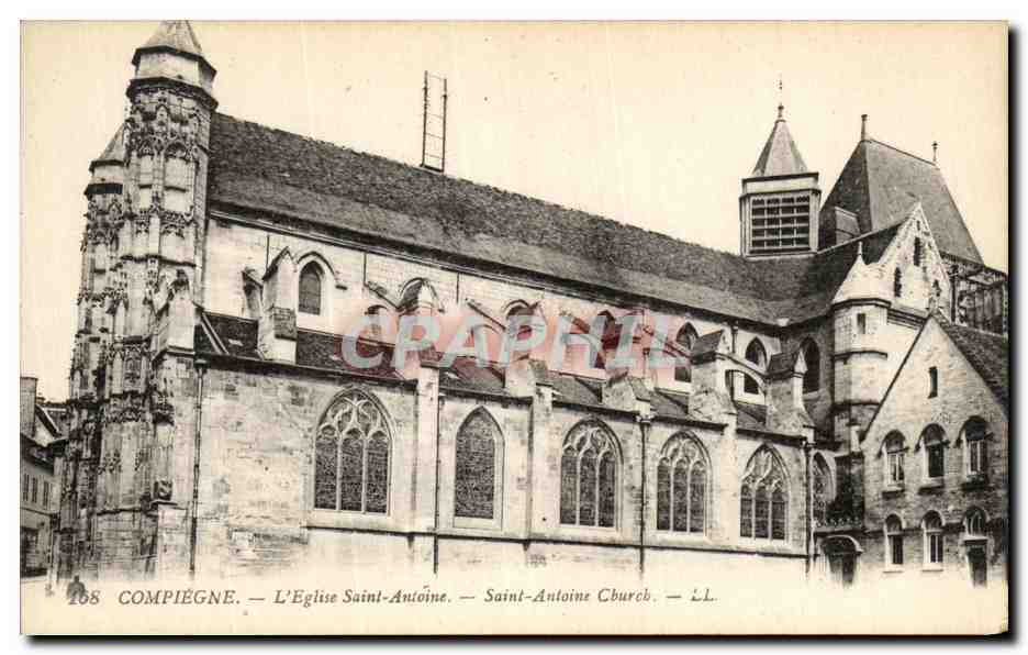 Compiègne — L'Église Saint-Antoine — Éditeur : CPAPHIL, n° 168