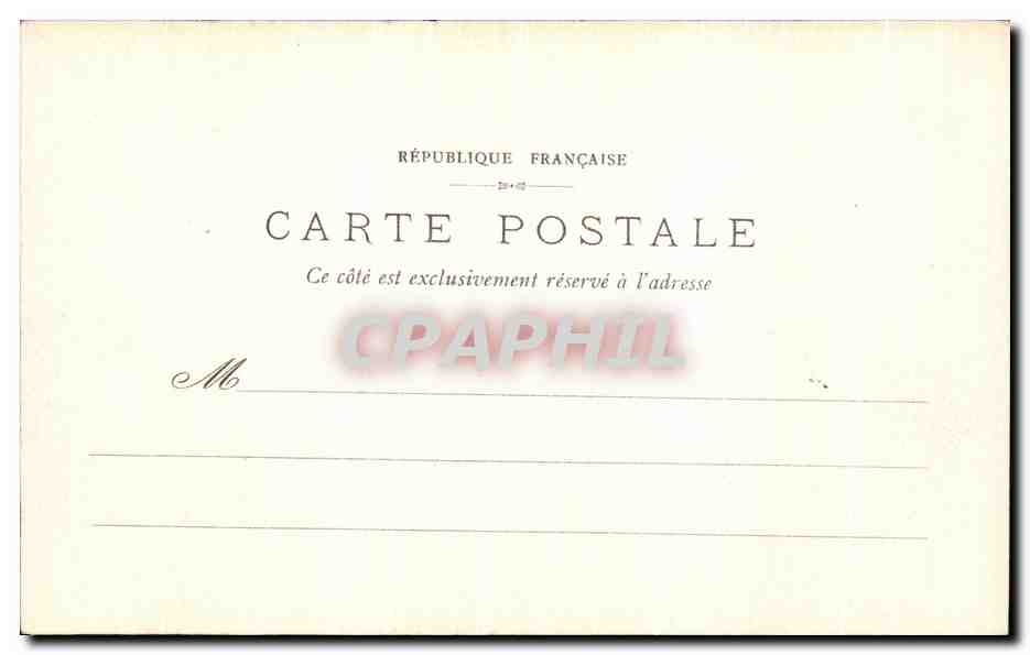 CPA Chateau de Compiegne Salon de Marie Antoinette — Verso