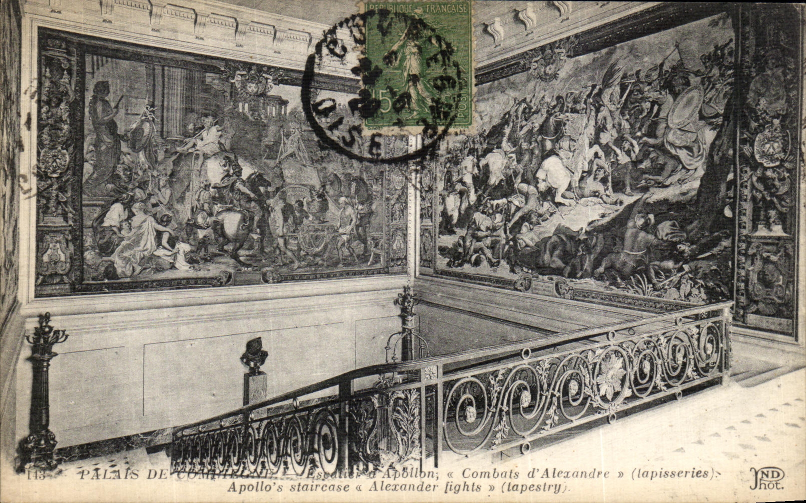 CPA Palais Chateau de Compiegne Escalier d Apollon 