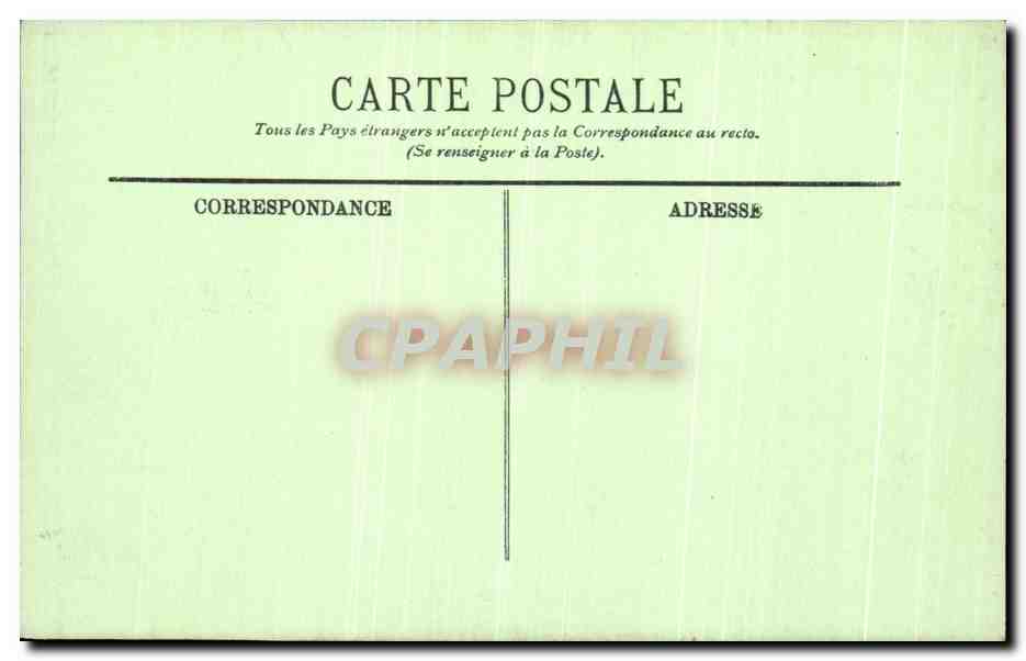 Compiègne — Façade du Château sur le Parc — LL. n°12 — Verso