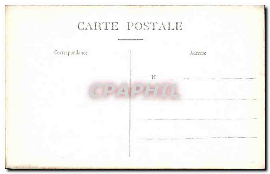 CPA Chateau de Compiegne Chambre de Marie Antoinette — Rückseite