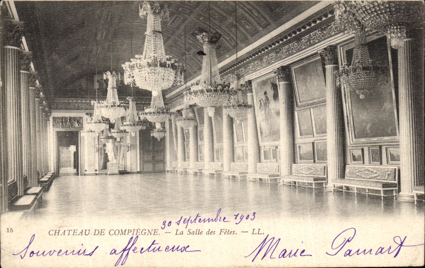 CPA Chateau de Compiegne la salle des fetes