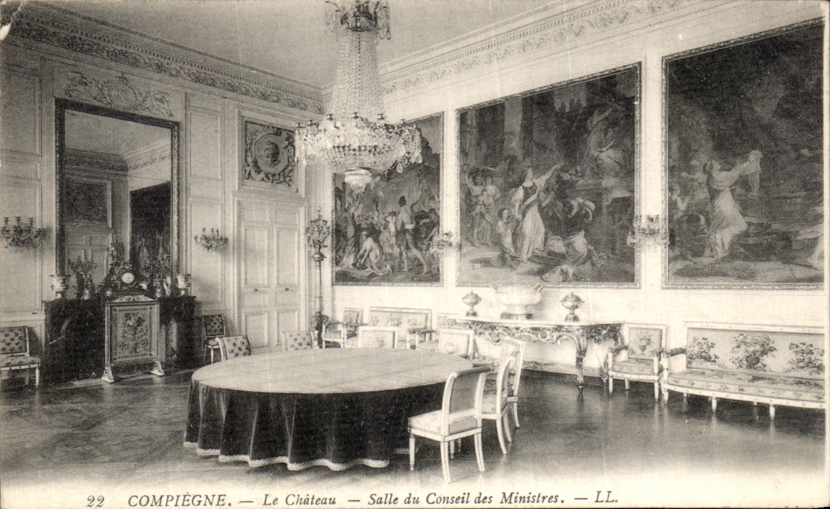 Compiègne — Das Schloss — Zimmer des Ministerrats — LL.