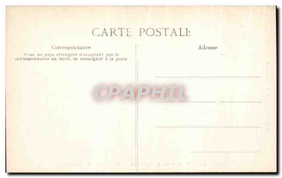 CPA Palais de Compiegne Chambre de Marie Antoinette — Verso