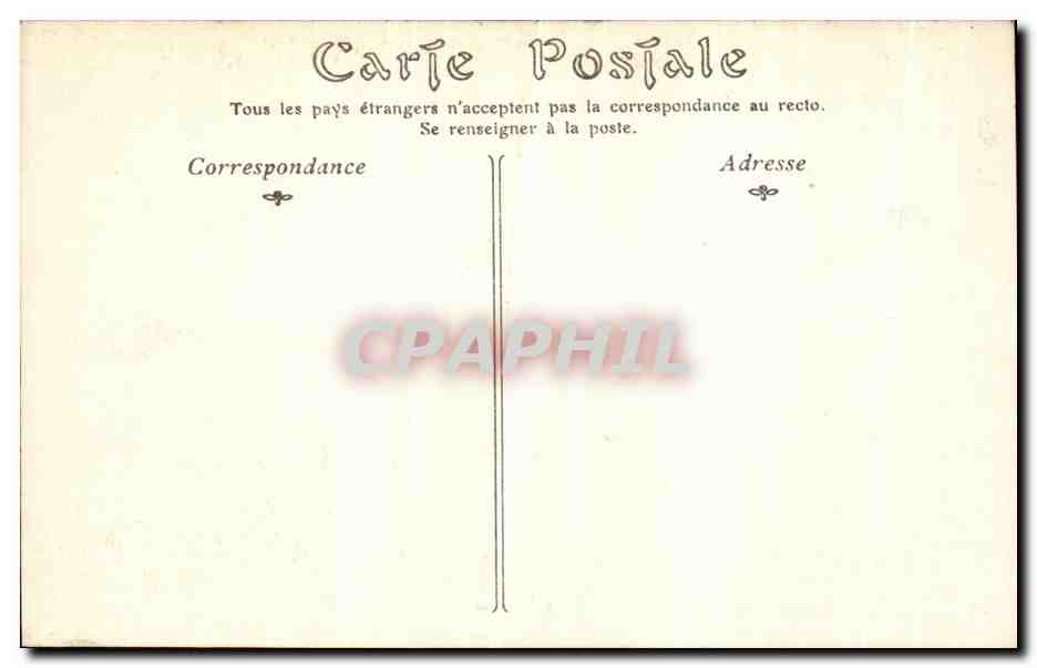 CPA Palais de Compiegne Salle des colonnes — Rückseite