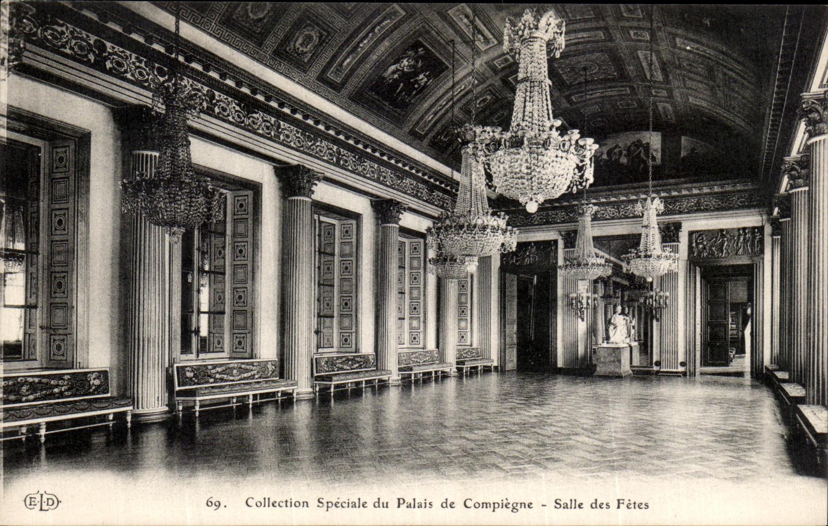 CPA Palais de Compiegne Chateau Salles des fetes