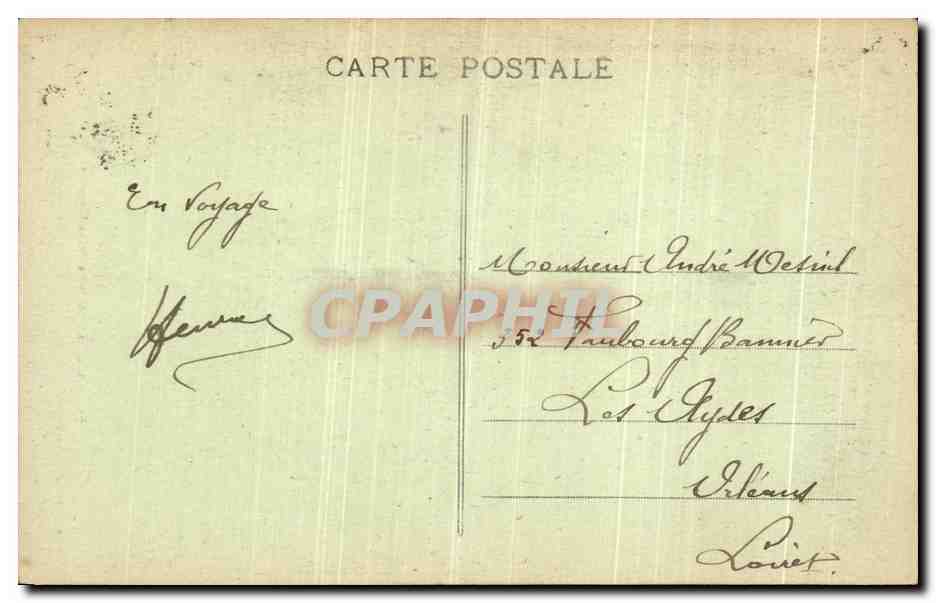 CPA Compiegne La Porte Chapelle — Verso