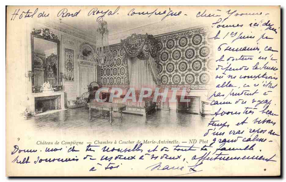 Château de Compiègne — Chambre à Coucher de Marie-Antoinette — ND Pbot
