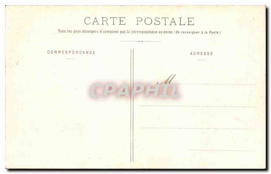 CPA Chateau de Compiegne Salle des Fetes — Verso