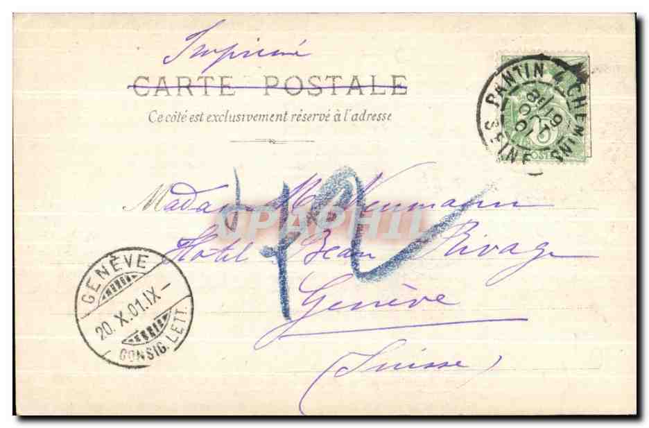 CPA Compiegne La Porte de L Arsenal — Verso