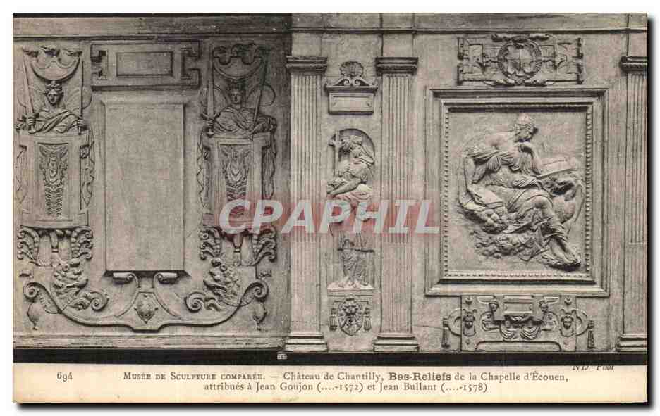 Musée de Sculpture Comparée — Château de Chantilly, Bas-Reliefs de la Chapelle d'Écouen, attribués à Jean Goujon (...-1572) et Jean Bullant (...-1578)