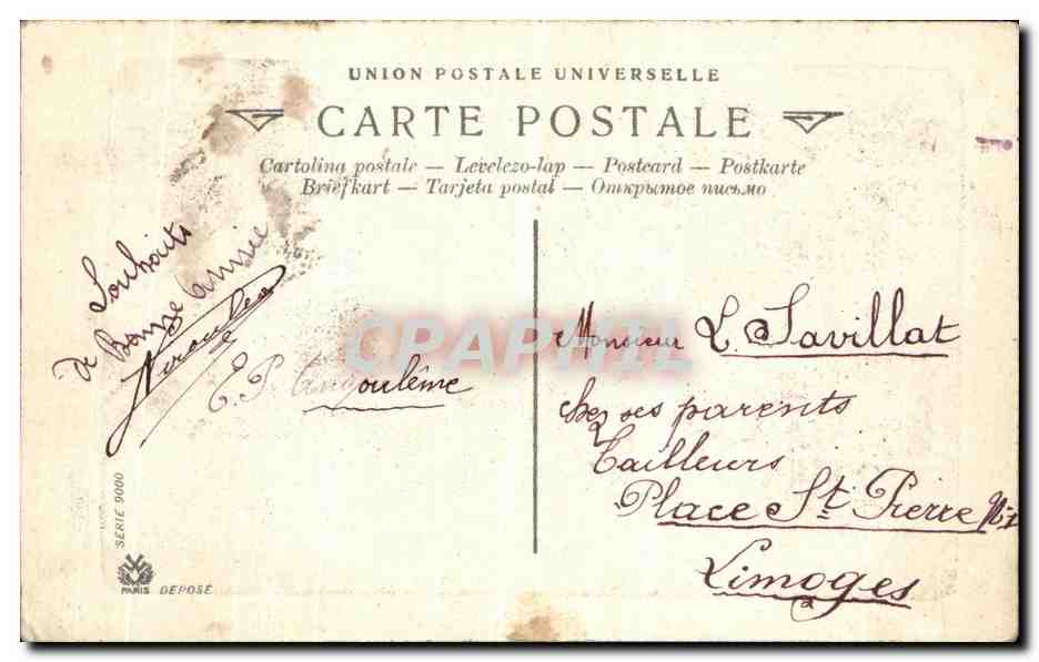 CPA Fantaisie Bonne annee — Verso