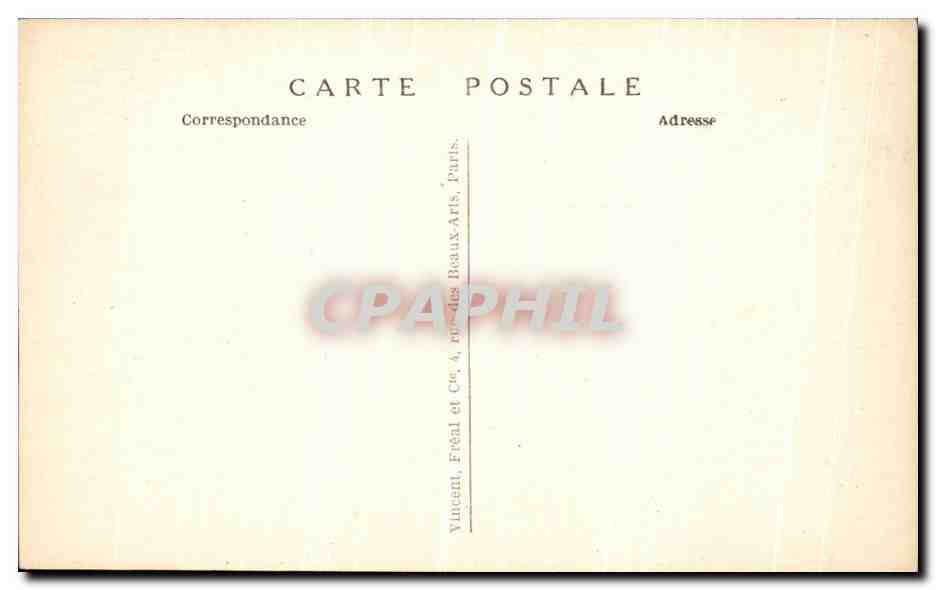 CPA Fantaisie Antiquite — Verso
