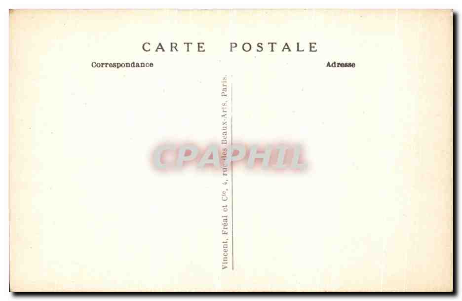 CPA Fantaisie Antiquite — Verso
