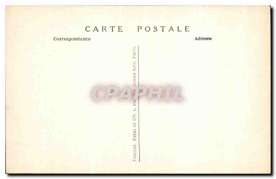 CPA Fantaisie Antiquite — Verso