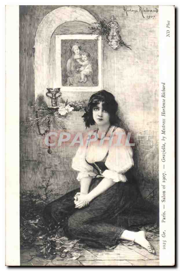 CPA Salon 1907 Graziella Mistress Hortense Richard