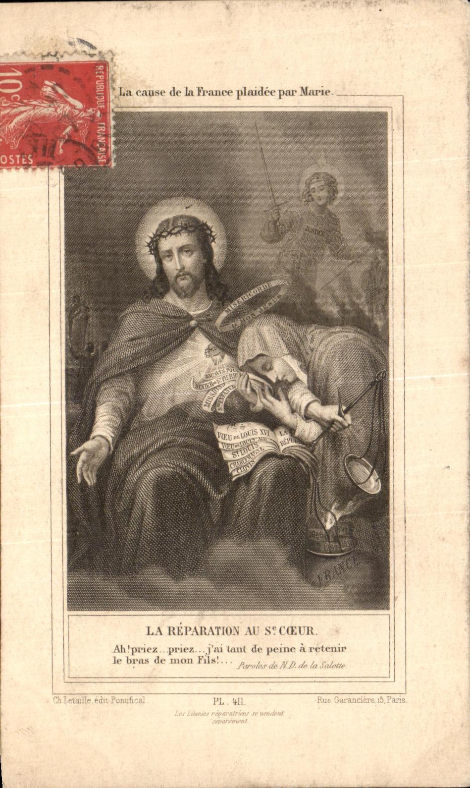 CPA La rreparation au St Coeur 