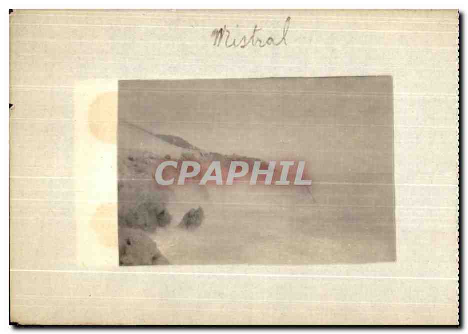 Photos collees La rgande bleue jour de mistral et mistral au dos — Rückseite