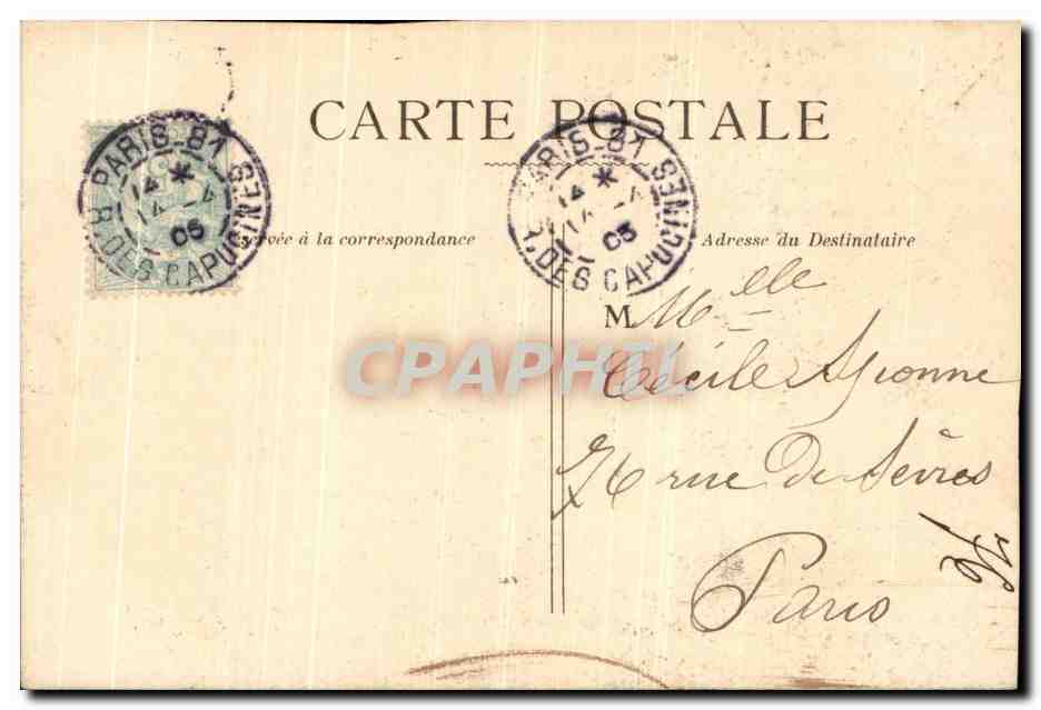 Deux nudités — gravure signée 'F. Vamzy' — éditeur 'F. Vamzy' — Verso