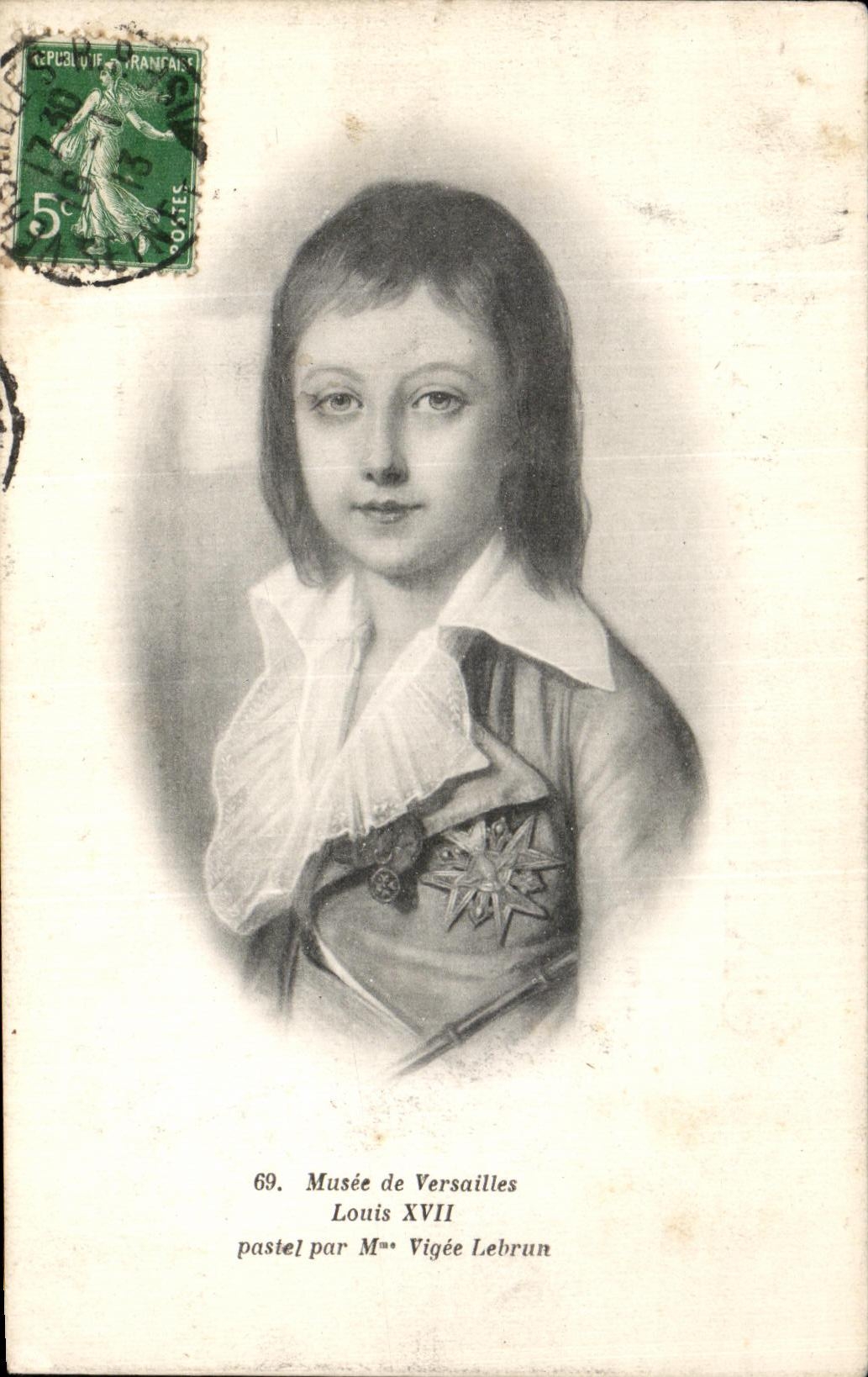 Louis XVII — pastel par Mme Vigée Lebrun — Musée de Versailles