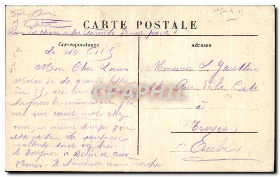 CPA L invasion des barbares modernes Noel aux tranchees Militaria  — Rückseite
