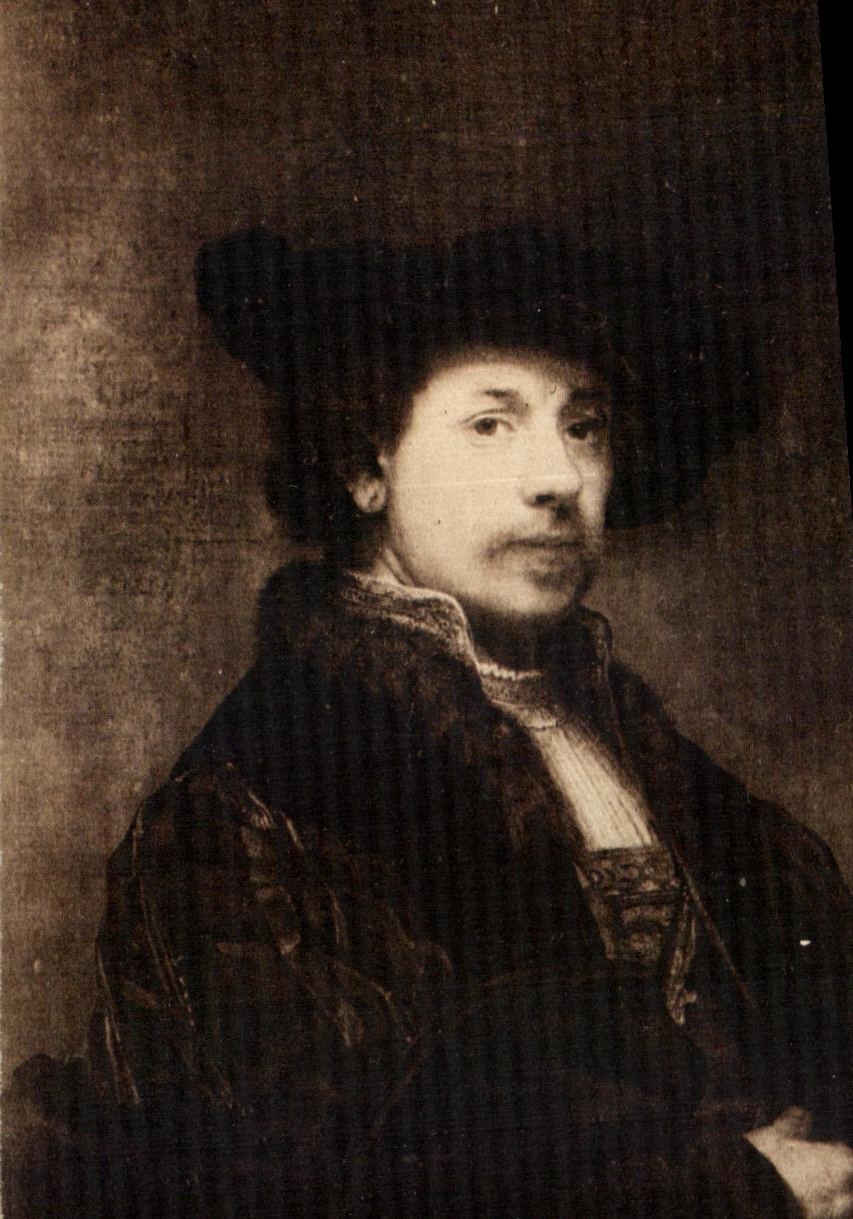 CPA Rembrandt Portrait de l artiste