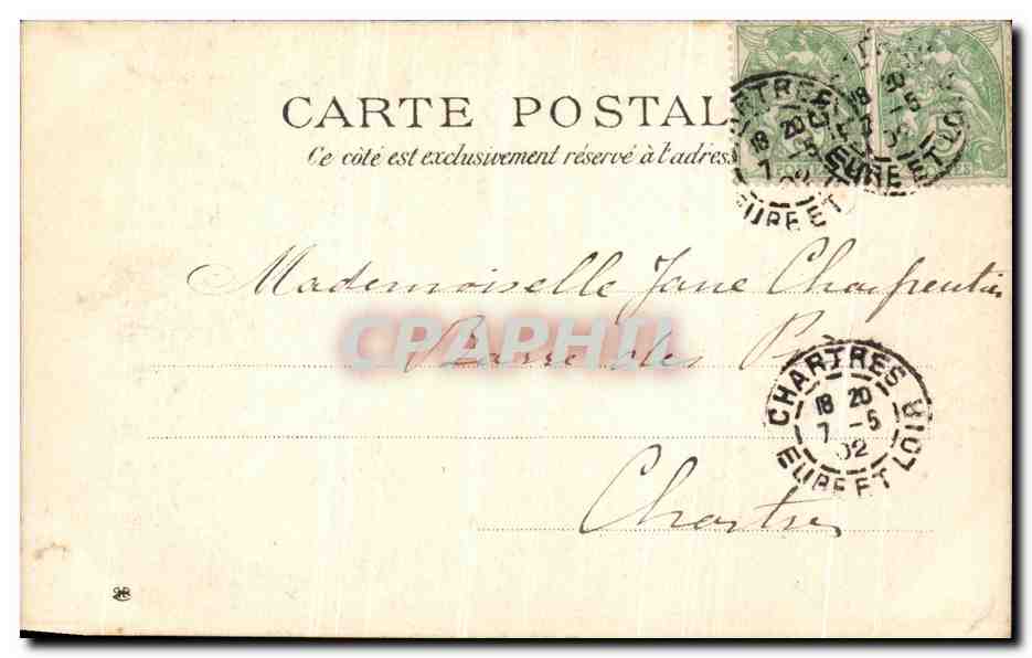 Mme Spineller dans le rôle d'Unicé — L.H., Paris — n° 2no Vadis — Verso