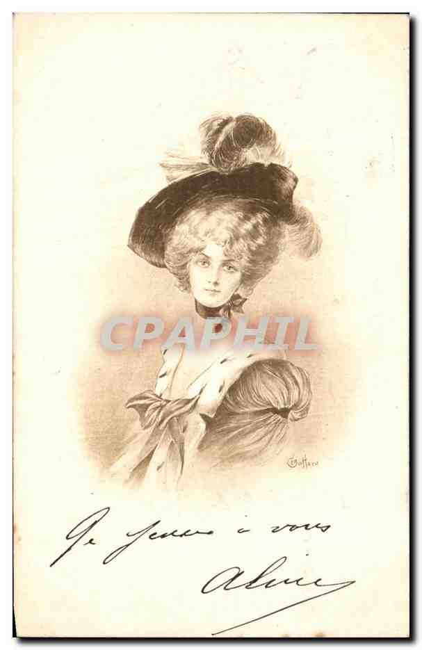 CPA Fantaisie Femme Coiffure