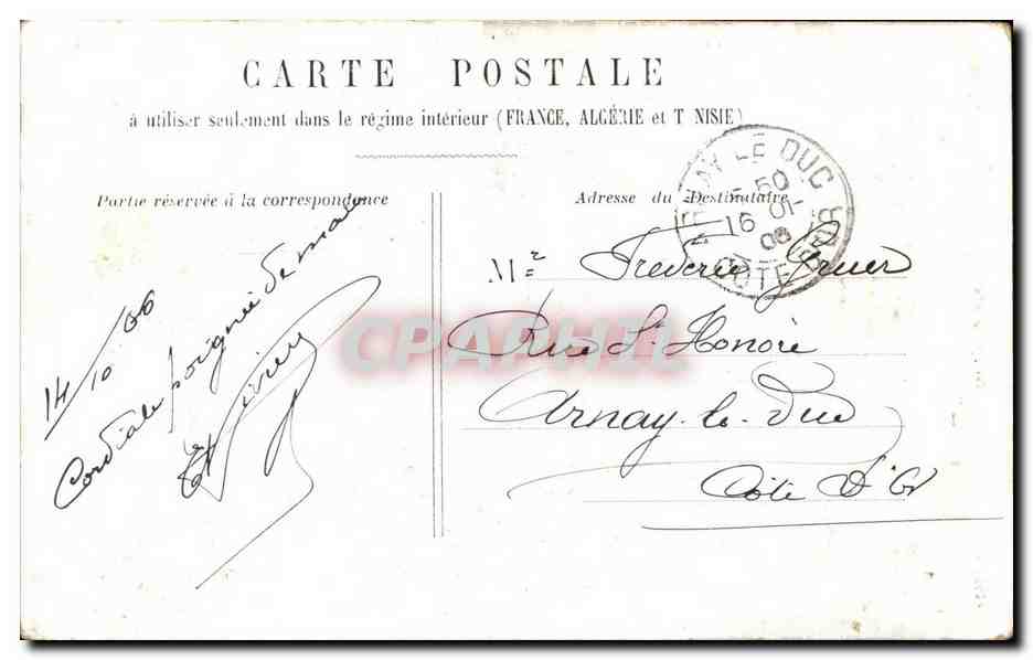 CPA Paris Gare De Lyon  — Rückseite