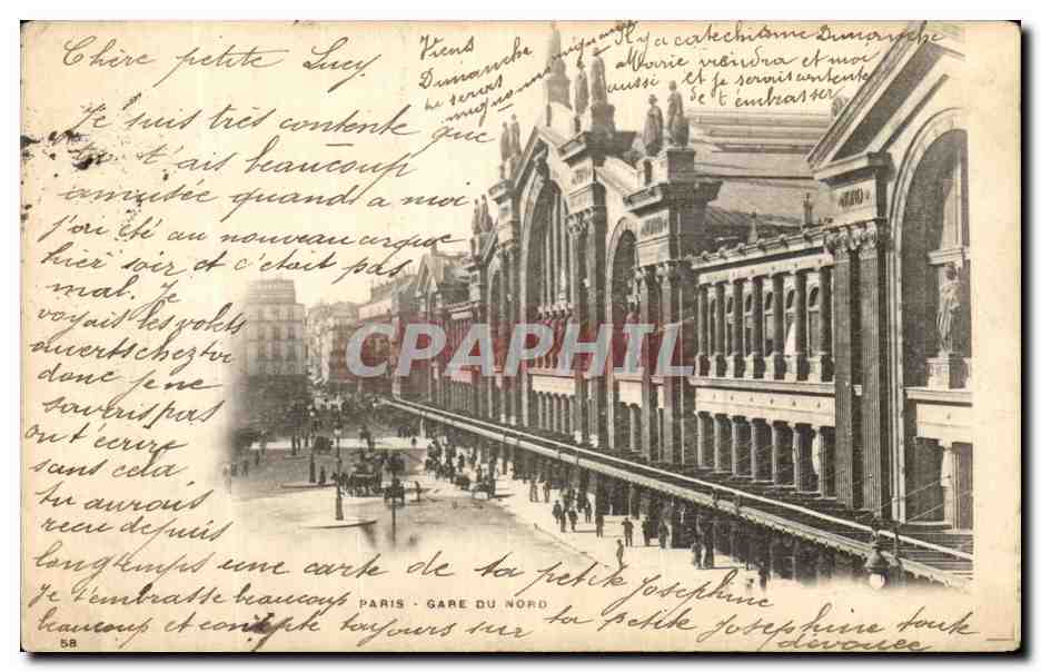 CPA Paris Gare Du Nord 