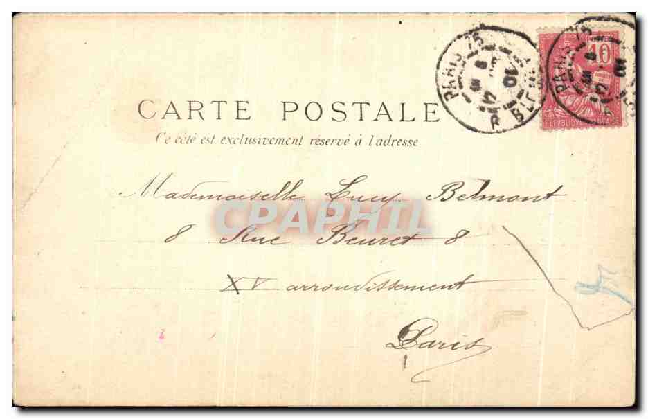 CPA Paris Gare Du Nord  — Rückseite