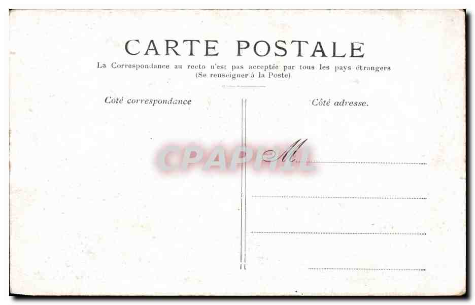 CPA Paris La Madeleine  — Verso