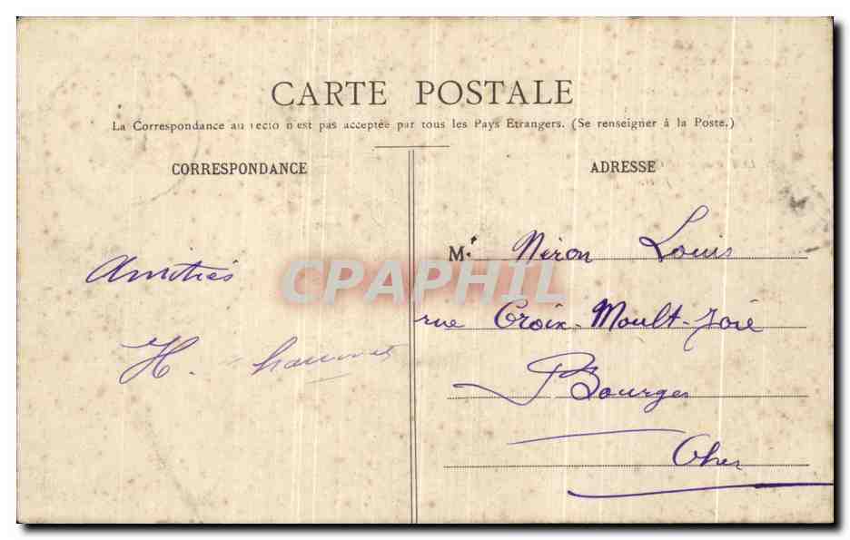 CPA Paris Place de l Arc de Triomphe de l Etoile — Verso