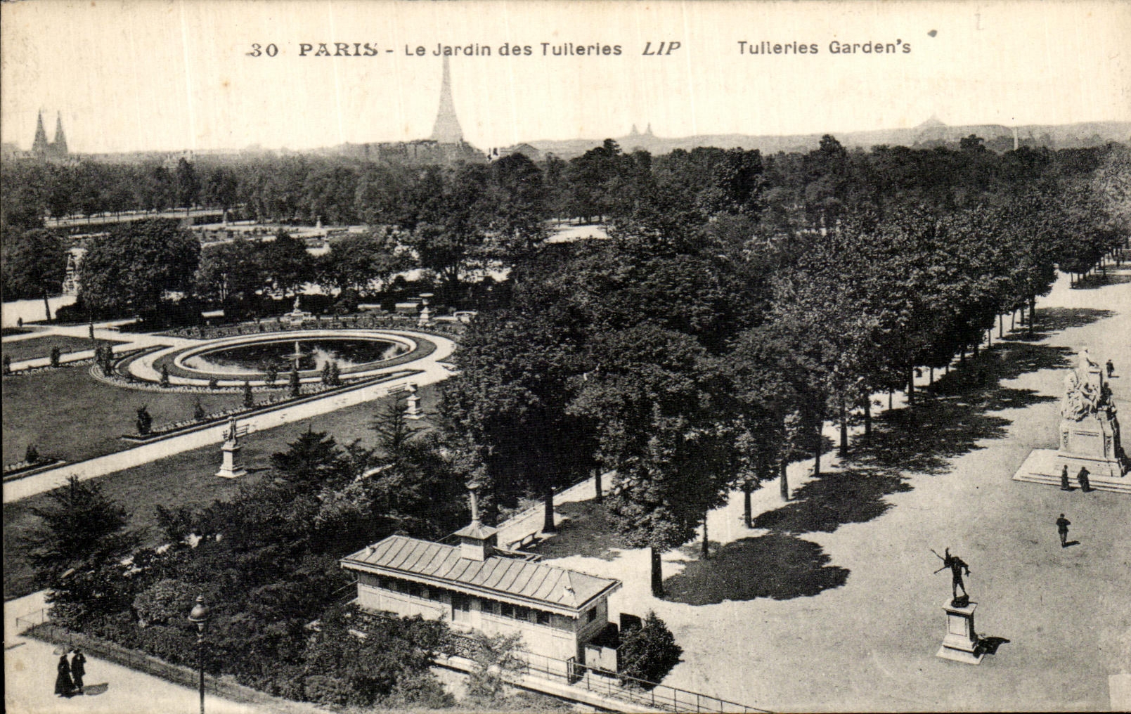 CPA Paris Le jardin des Tuileries 