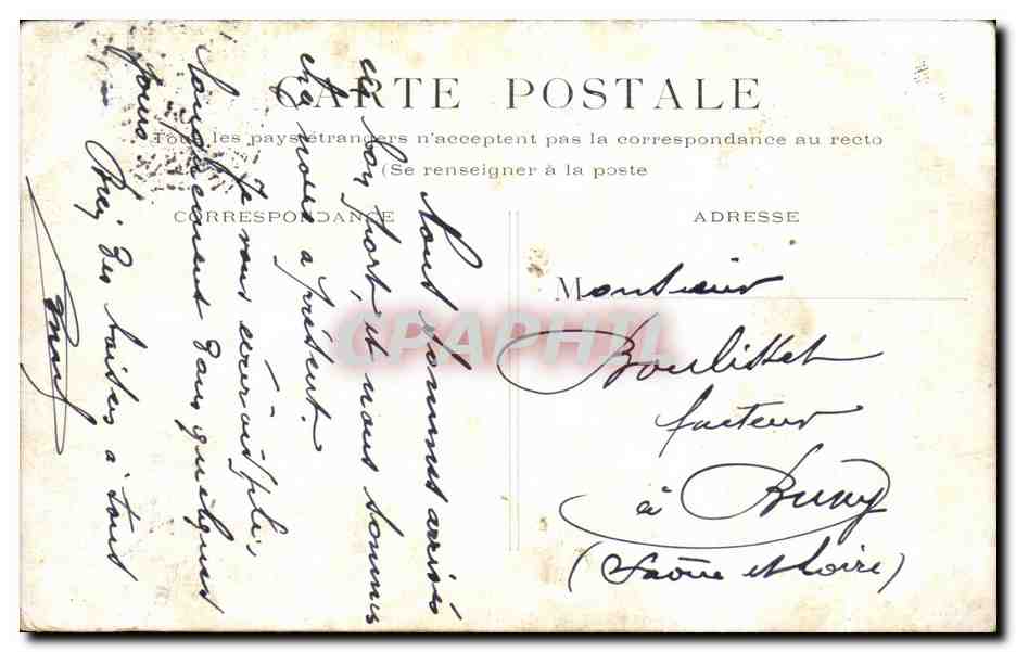 CPA Paris Palais Royal — Rückseite