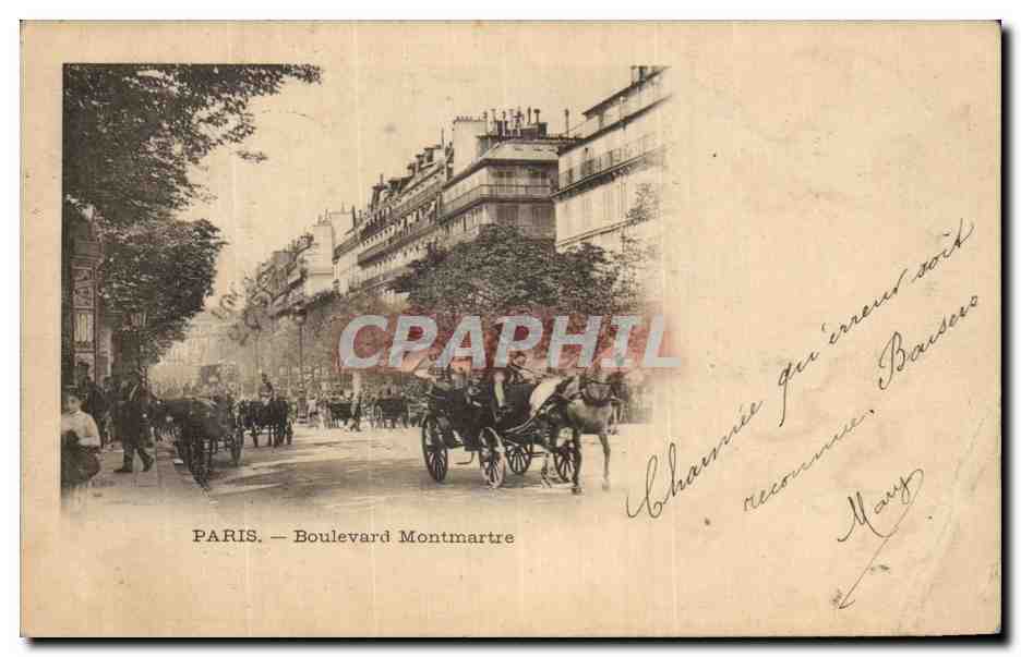 CPA Paris Boulevard Montmartre 